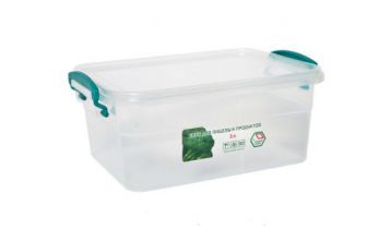 Пластиковый контейнер для продуктов с ручками 3л (бокс)