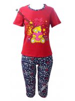 Пижама женская капри+футболка размер 42-52, расцветка в ассортименте