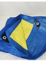 Тент тарпаулин сине/жёлтый 2х3, 90 г/м